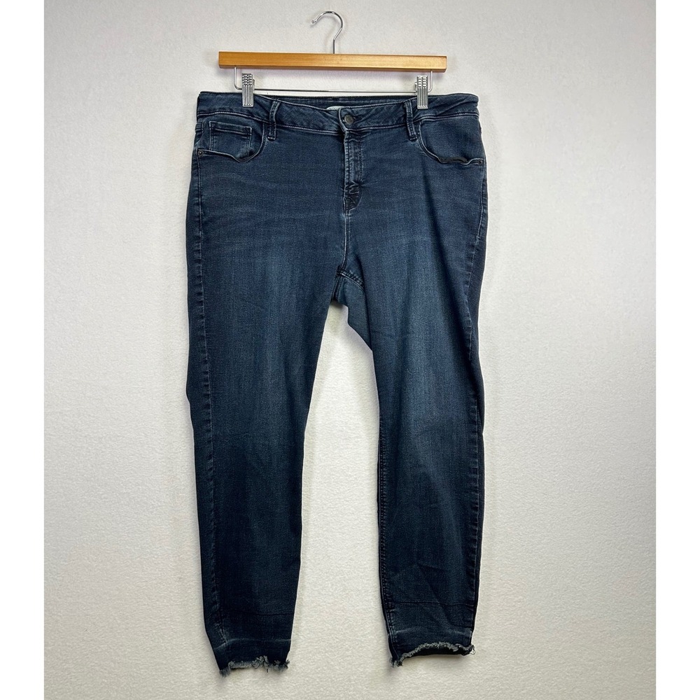 OLD NAVY Rockstar Super‎ Skinny Ankle Jeans Dark Wash Women Size 14